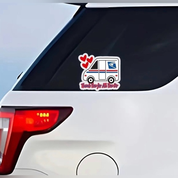 NEW! 3”x 4” Postal Decal “Thank you for all you do” Support your Mail Workers - Picture 3 of 5